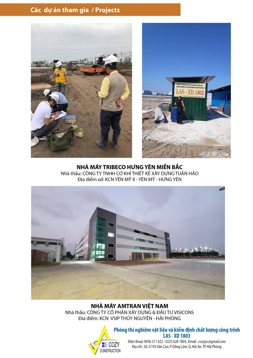 Nhà máy Tribeco Hưng Yên Miền Bắc và Nhà máy Amtran Việt Nam